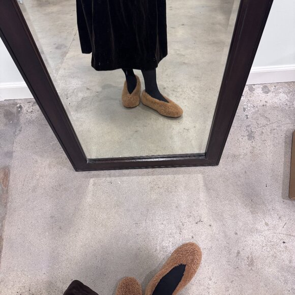 Bottega Veneta brown shearling fur flat  shoes 36 - Picture 8 of 8